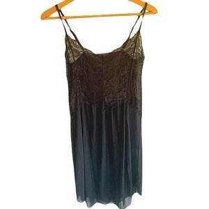 Avidlove Babydoll Chemise Womens Medium Black Lace Gothic Coquette Boudoir